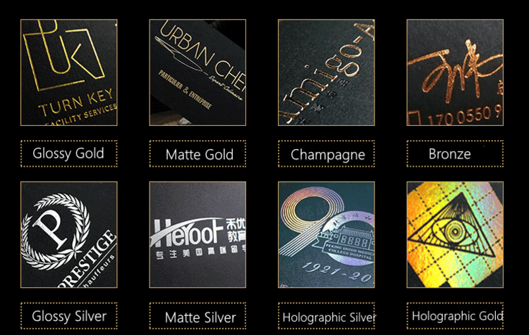 Metallic Foil Paper Color Card Series B