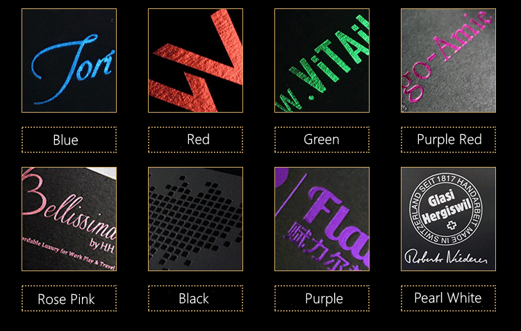 Metallic Foil Paper Color Card Series A