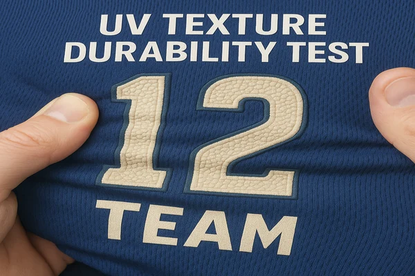 uv texture durability test with texture applied on durability-test for premium branding