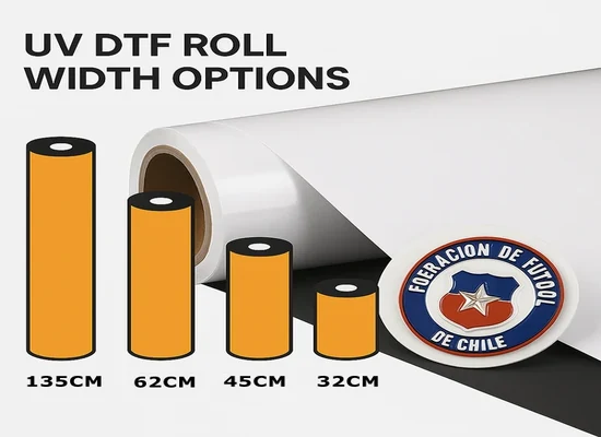 UV DTF Vinyl Roll Sizes and Customization Options